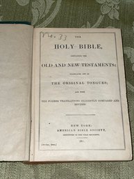 The Holy Bible 1911 Antique Book