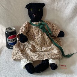 Vintage Black Cat Doll