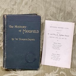 1894 The History Of Mansfield (England) By William Horner Groves