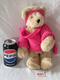 Vermont Teddy Bear With Pink Sweater