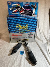 Snap-On Dale Earnhardt Die Grinder And 3/8' Air Ratchet & 1:24 Scale Diecast Car