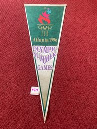 Atlanta 1996 Olympic Summer Games Vintage Felt Pennant 30'