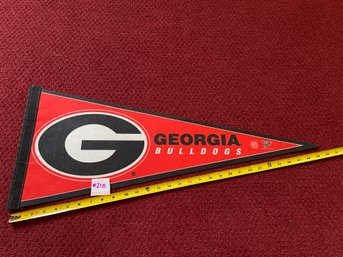 University Of Georgia 'Bulldogs' Vintage Felt Sports Pennant 30'