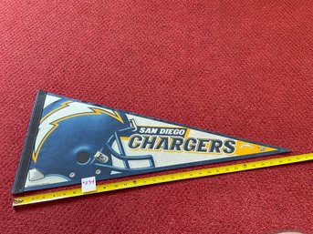 San Diego Chargers NFL Football Vintage Felt Sports Pennant 30'