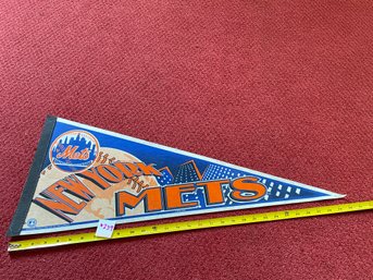 New York Mets MLB Baseball Vintage Felt Sports Pennant 30'