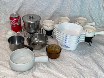 Kitchen Lot #5 Butter Warmers, Corning Ware & More