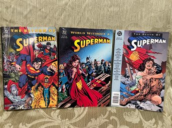 Lot Of 3 Superman Books 1993 - DC Comics
