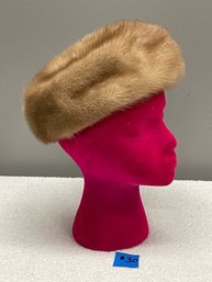 Bonwit Teller Mink Real Fur Hat VINTAGE