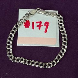 Sterling Silver Chain Bracelet - Made In Italy