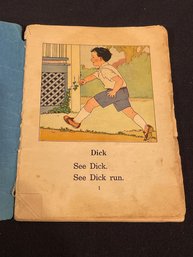 1930 'See Dick Run' Cathedral Basic Readers Pre-Primer - Classic Antique Book