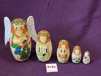 Lillian Vernon Angel Nesting Dolls - Russian Matryoshka Style