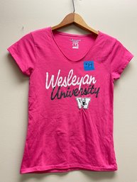 Wesleyan University Girls' Youth Large Hot Pink T-Shirt