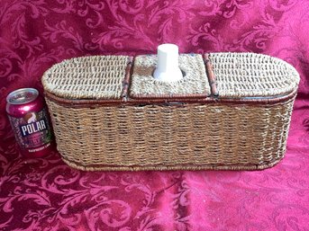 Woven Rope Three Part Bathroom Storage Basket