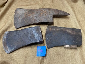 Lot Of 3 Vintage Axe Heads Including COLLINS