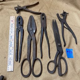 Vintage Tools - Snips, Pliers, Sawtooth Setter