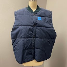 Vintage Puffer Vest 'Trailways' Made In Canada, Size Large