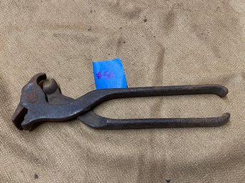 Antique Ferrier Horseshoe Pliers - Cool Old Tool!