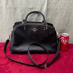 Black Leather COACH Handbag, Purse