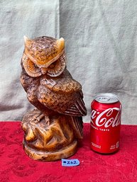 Vintage Owl Candle