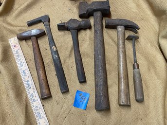 Vintage Hammers Lot, Old Tools