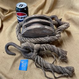 Big Old Block & Tackle - Vintage Pulley