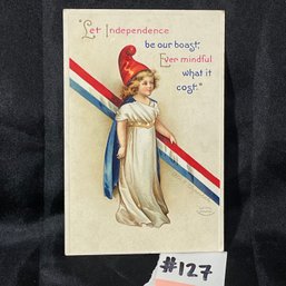 Antique Independence Day Postcard - Ellen Clapsaddle