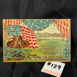 GAR Memorial Day Greetings Antique Civil War Patriotic Postcard
