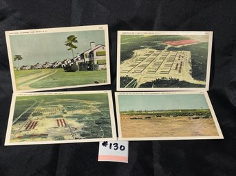 Set Of 4 Fort Bragg, NC Vintage Postcards