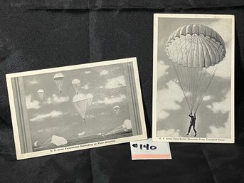 U.S. Army Parachutists Vintage Military Postcards
