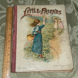 1898 'Little Friends And Little Stories For Their Amusement' Antique Book