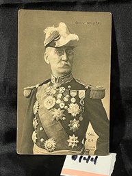 General Joseph Gallieni French Military Officer Vintage Postcard