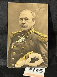 General Langle De Cary WWI French Officer Antique Postcard