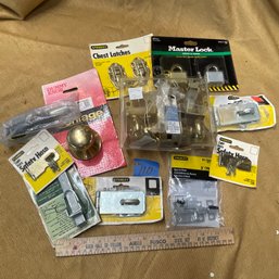 Locks, Latches, Hasps & More NEW OLD STOCK Hardware Lot - Including Stanley