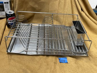 Vintage Chrome/Stainless Dish Rack