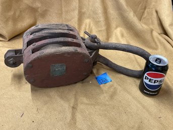 Block & Tackle - Antique Pulley - Farm/Nautical Decor