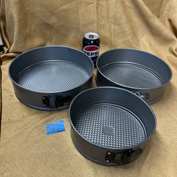 Lot Of 3 Springform Cake Pans