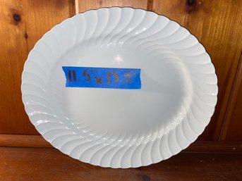 Burleigh Ware Large Ironstone Serving Platter 11.5' X 13.5'