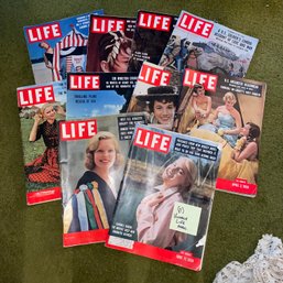 Lot Of 11 Vintage LIFE Magazines 1950s