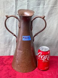 Double Handle Hammered Copper Water Urn VINTAGE Russian (?)