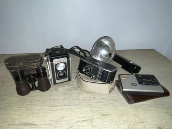 Cool Vintage Lot - Binoculars, Cameras