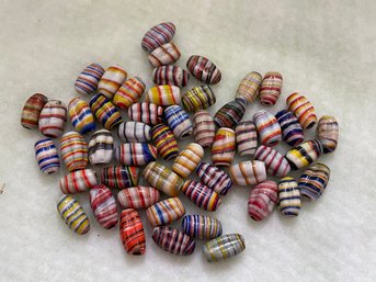 50 Handcrafted Glass Beads