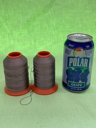 2 Industrial Spools Silk Thread - Size F Very Strong