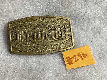 TRIUMPH Motorcycles Brass Belt Buckle