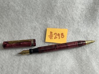 Waltham Fountain Pen/Mechanical Pencil Combo - VINTAGE Cool