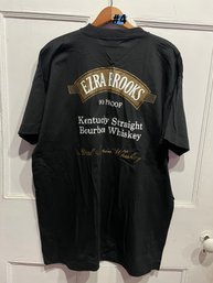 Ezra Brooks Kentucky Straight Bourbon Whiskey XL Advertising T-Shirt