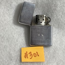 Vintage ZIPPO Lighter Engraved Initials D.K.