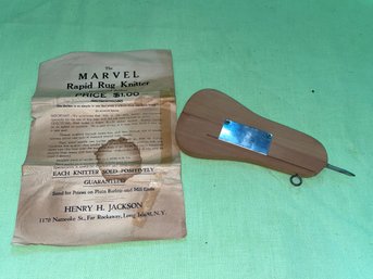 Antique Marvel Rapid Rug Knitter