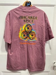 Bacardi Spice Rum Promo T-Shirt, XL Liquor Advertising