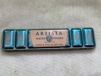 Vintage Artista Water Color Metal Box