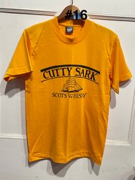 CUTTY SARK Scots Whisky Vintage 'Screen Stars Best' Single Stitch T-Shirt, Small